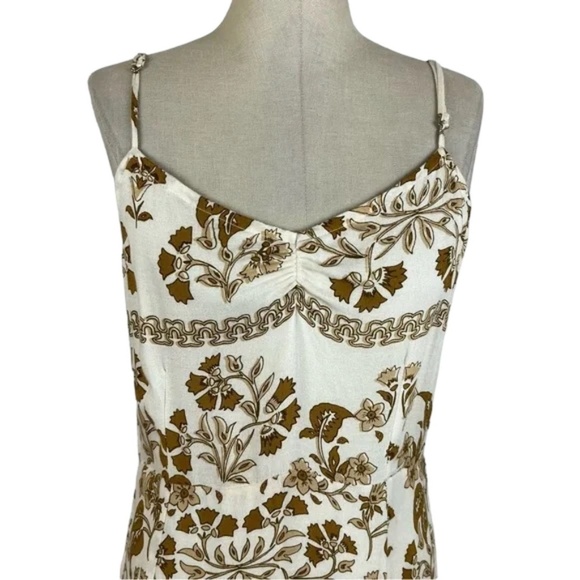 Jen’s Pirate Booty x Free People Flower Court Beige/Brown Maxi Dress siz… - Picture 4 of 5